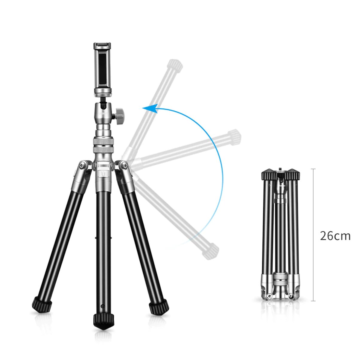 Штатив Ulanzi Vijim Aluminum Alloy Selfie Stick Tripod for Live Streaming  (UV-2090  SK-04)