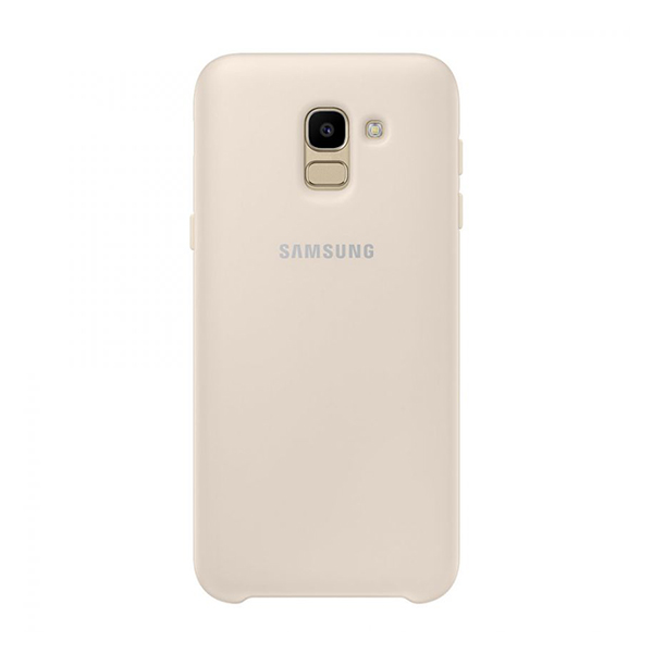 Чехол накладка Samsung J6 2018 EF-PJ600CFEGRU Layer Cover (Gold)