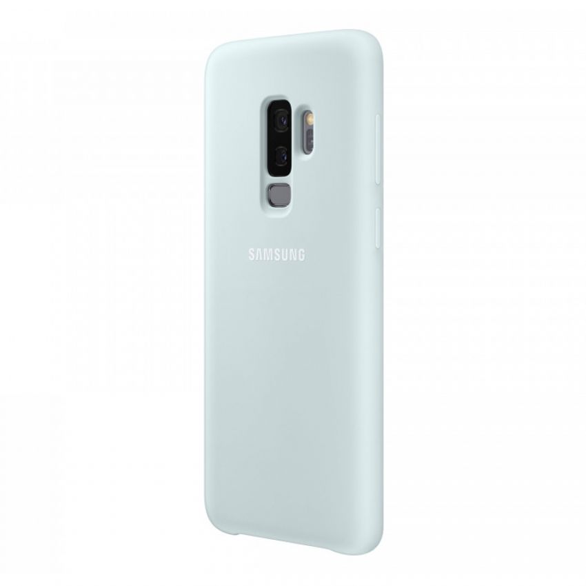 Чехол Samsung Galaxy S9 Plus G965 Silicone Cover Blue (EF-PG965TLEG)
