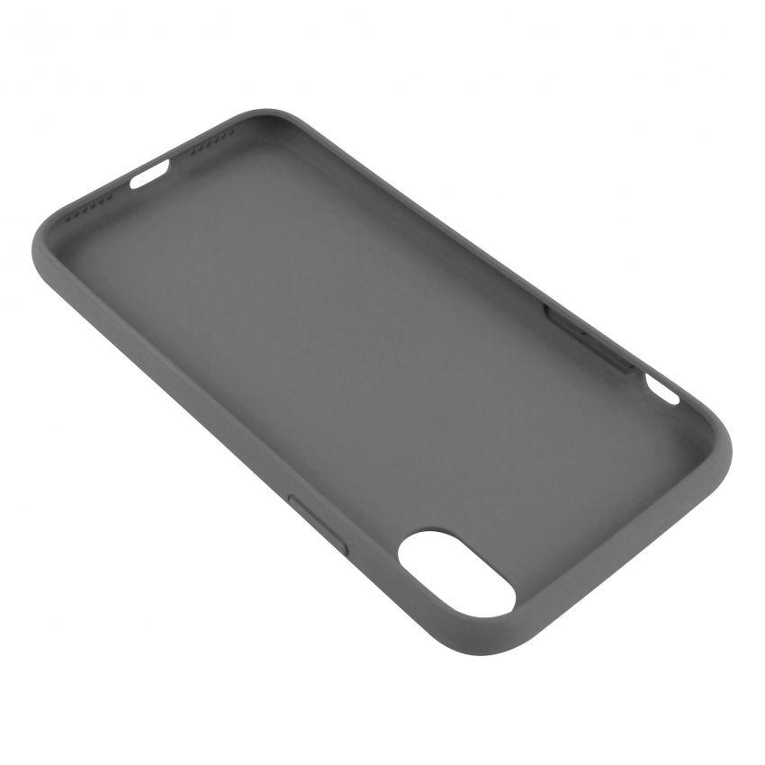 Чехол накладка Carbon для iPhone XS Max Grey