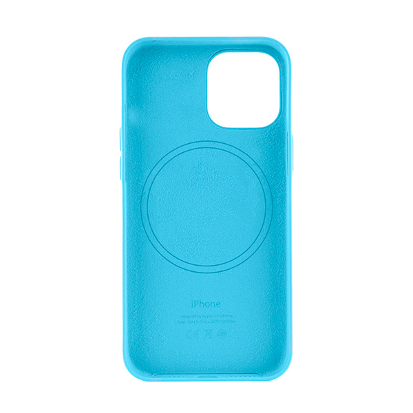 Чехол Leather Case для iPhone 13/14 with MagSafe Blue