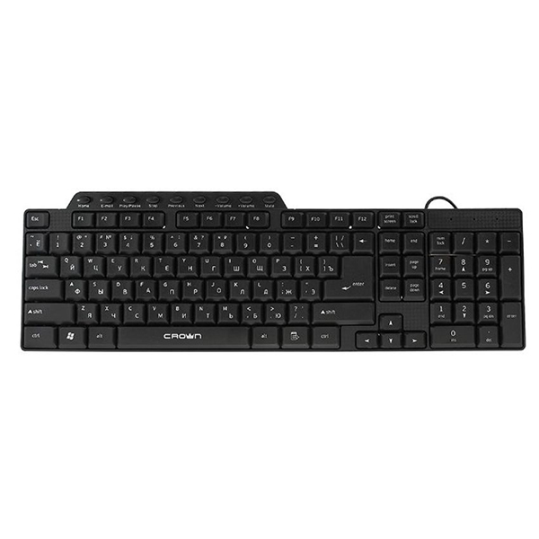 IT/kbrd Комплект клавиатура+мышка Crown CMMK-520B Black