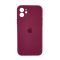 Чохол Soft Touch для Apple iPhone 12 Plum with Camera Lens Protection Square