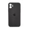 Чохол Soft Touch для Apple iPhone 12 Dark Grey with Camera Lens Protection Square