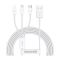 Кабель Baseus Superior Series Fast Charging Lightning/MicroUSB/Type-C 3.5A 1.5m White (CAMLTYS-02)