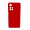 Чехол Original Soft Touch Case for Xiaomi Note11 Pro Plus Red with Camera Lens