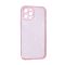 Чохол Silicon Shiny Case iPhone 12 Pro Max Glitter Clear/Pink