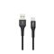 Кабель SkyDolphin S05T TPE Frost Line USB to USB Type-C 3A 1m Black (USB-000551)