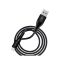 Кабель SkyDolphin S49T LED Aluminium Alloy USB to USB Type-C 3A 1m Black (USB-000569)