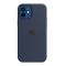 Чехол Apple Silicon Case with MagSafe для Apple iPhone 12/12 Pro Navy Blue