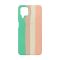 Чехол Silicone Cover Full Rainbow для Samsung A12-2021/A125 Green/Pink