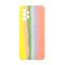 Чехол Silicone Cover Full Rainbow для Samsung A32-2021/A325 Yellow/Pink with Camera Lens