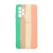 Чохол Silicone Cover Full Rainbow для Samsung A52/A525/A52S 5G/A528B Green/Pink with Camera Lens