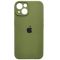 Чехол Soft Touch для Apple iPhone 13/14 Army Green with Camera Lens Protection Square
