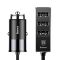 АЗУ Baseus Enjoy Together Four Interfaces Output Patulous Car Charger 5.5 A Black (CCTON-01)
