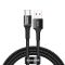 Кабель Baseus Halo Data HW Flash Charge Cable USB Type-C 3A 1m Black