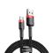 Кабель Baseus Cafule Cable USB Type-C 3A 1m Red/Black (CATKLF-B91)