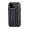 Чехол Leather Case для iPhone 11  Pro Black Crocodile