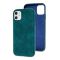 Чехол накладка Croco Leather Case для iPhone 11  Green