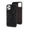 Чехол накладка Croco Leather Case для iPhone 11 Pro Max Black