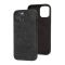 Чехол накладка Croco Leather Case для iPhone 12 Pro Max Black