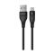 Кабель Proove Soft Silicone Lightning 2.4A 1m Black