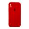 Чохол Soft Touch для Apple iPhone X/XS Rose Red with Camera Lens Protection Square