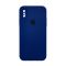 Чохол Soft Touch для Apple iPhone X/XS Deep Navy with Camera Lens Protection Square