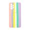 Чехол Silicone Cover Full Rainbow для Samsung A72-2021/A725 Pink/Lilac with Camera Lens