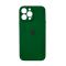 Чехол Soft Touch для Apple iPhone 13 Pro Dark Green with Camera Lens Protection Square