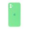 Чехол Original Soft Touch Case for iPhone 11 Green with Camera Lens