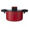 Кастрюля-скороварка Xiaomi HUOHOU Stainless Steel Enamel Micro Pressure Cooker Red 6л (HU0160)