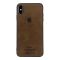 Чехол Leather Case для iPhone XS Max Brown