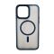 Чехол накладка Mate Plus Metal Buttons Case with MagSafe для iPhone 13 Pro Max Dark Blue