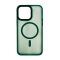 Чехол накладка Mate Plus Metal Buttons Case with MagSafe для iPhone 14 Pro Green