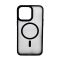 Чехол накладка Mate Plus Metal Buttons Case with MagSafe для iPhone 15 Pro Black