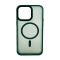 Чехол накладка Mate Plus Metal Buttons Case with MagSafe для iPhone 15 Pro Green