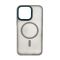 Чехол накладка Mate Plus Metal Buttons Case with MagSafe для iPhone 15 Pro Grey