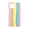 Чехол Silicone Cover Full Rainbow для Xiaomi Mi 11  Lite/Mi 11 Lite 5G/Mi 11 Lite 5G NE Pink/Lilac