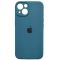 Чохол Soft Touch для Apple iPhone 13/14 Navy Blue with Camera Lens Protection Square