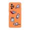 Чехол Original Soft Touch Case for Xiaomi Redmi Note 10 Pro/Note 10 Pro Max Orange Lazy Cat with Camera Lens