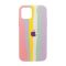 Чохол Silicone Cover Full Rainbow для iPhone 11 Pro Max Pink/Lilac