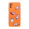 Чохол Original Soft Touch Case for Xiaomi Poco M3 Orange Lazy Cat with Camera Lens