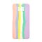 Чехол Silicone Cover Full Rainbow для Xiaomi Poco X3 Pink/Lilac with Camera Lens