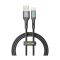 Кабель Yoki LED YK-LE17 Type-C 3A 1.2m Black