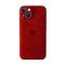 Чохол Alcantara для Apple iPhone 13/14 with Camera Lens Red