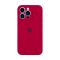 Чехол Soft Touch для Apple iPhone 13 Pro Rose Red with Camera Lens Protection