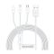 Кабель Baseus Superior Series Type-C/Lightning/Micro USB 1.5m White (CAMLTYS-02)