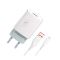 СЗУ SkyDolphin SC06V 1USB 2.4A White + microUSB cable (MZP-000180)