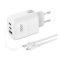 МЗП XO L139 65W USB 45W + 2 UCB-C + Type-C Cable White